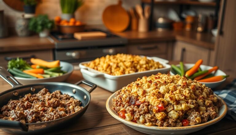 Ground beef and stuffing mix